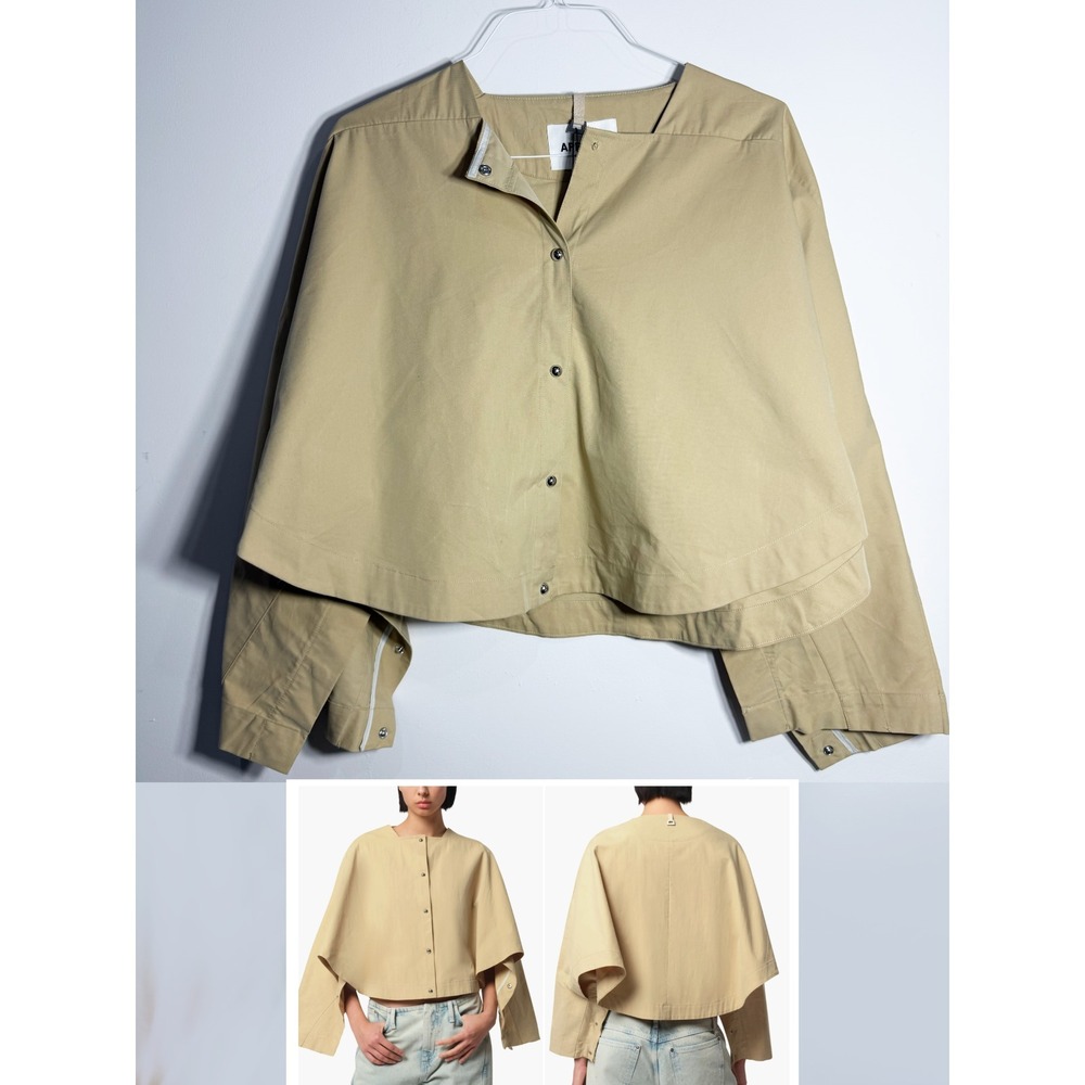 Apparis Quinn Water Repellent Cape Jacket Sandstone S5UW185SND - Size M